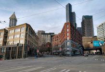 It Would Be a Travesty to Cave to Business Leaders Who Want to Preempt New Seattle Taxes Downtown Seattle from 4th and Washington. (Photo by Doug Trumm)