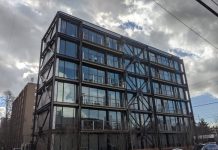 The Potential and Pitfalls of Prefabricated Buildings SLI's 47+7 building in the U District. (Photo by Shaun Kuo)