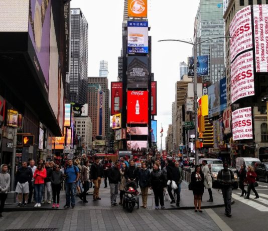Don’t Blame Density for Pandemics Time Square is a good place to avoid pandemic or no. (Photo by Doug Trumm)