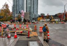 To Stave off Recession Ready the Shovel-Ready Infrastructure Projects Denny Way and 7th Avenue N recently got new curb ramps. (Photo by Doug Trumm)