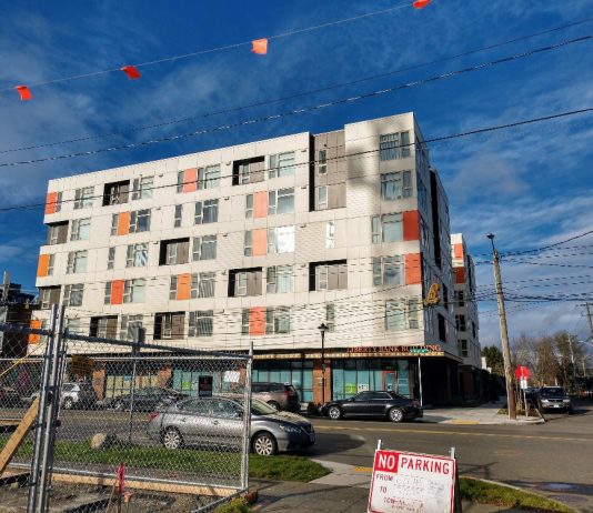 Seattleites Want Mid-Rise Social Housing Even More Than Sixplexes, Polls Shows The Liberty Bank Building brought 110 affordable homes to the Central District under the guidance of Africatown. (Photo by Doug Trumm)