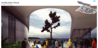 The Overlook Walk's forking staircase creates a unique shelter underneath. (City of Seattle)