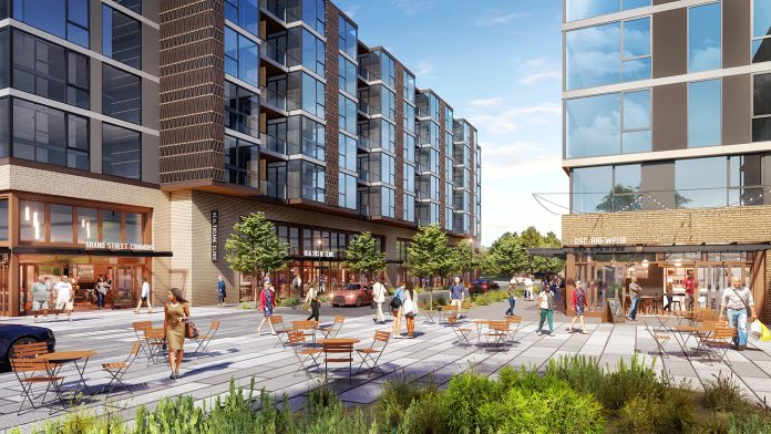 The Grand Street Commons in Mount Baker was among the projects hoping to secure design review approval this year. (Credit: Lake Union Partners)