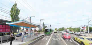 Daytime rendering of the suspension station option. (Pierce Transit)