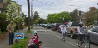 A Stay Healthy Street in Beacon Hill. (Photo by Seattle Neighborhood Greenways)