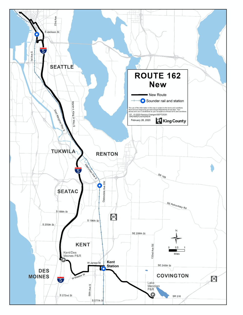 New Route 162. (King County)