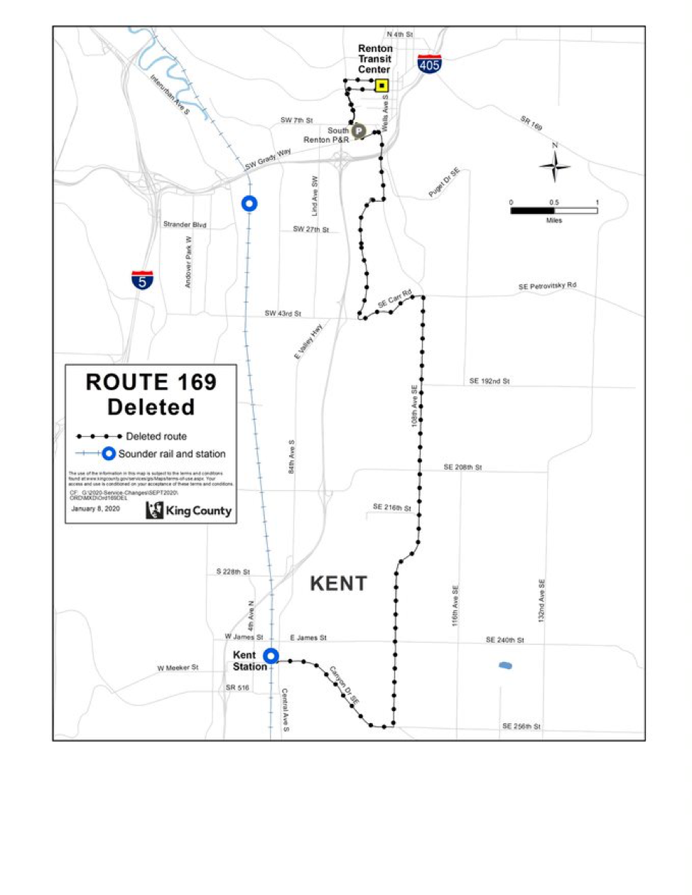 Deleted Route 169. (King County)