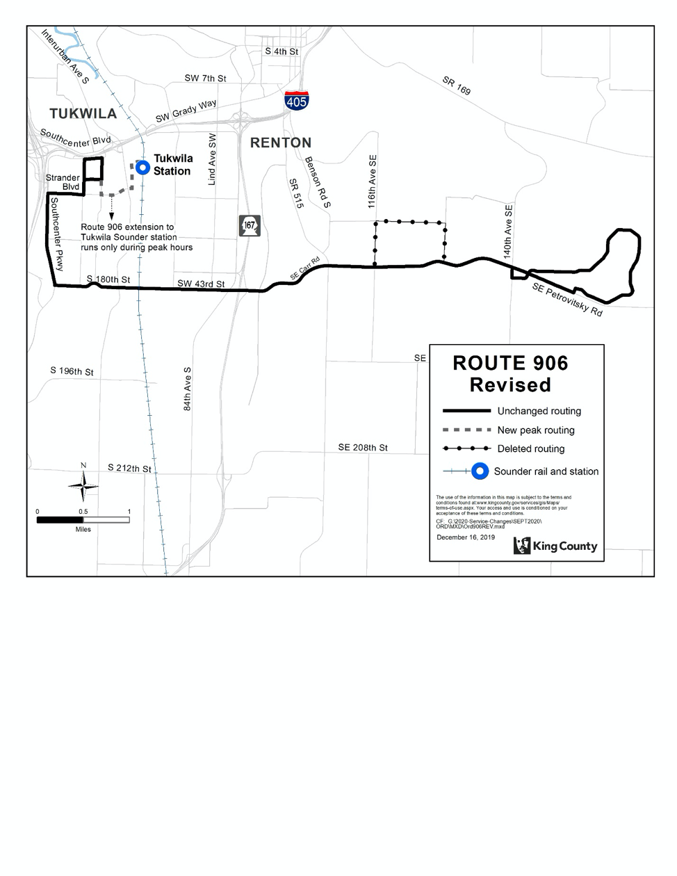 Revised Route 906. (King County)