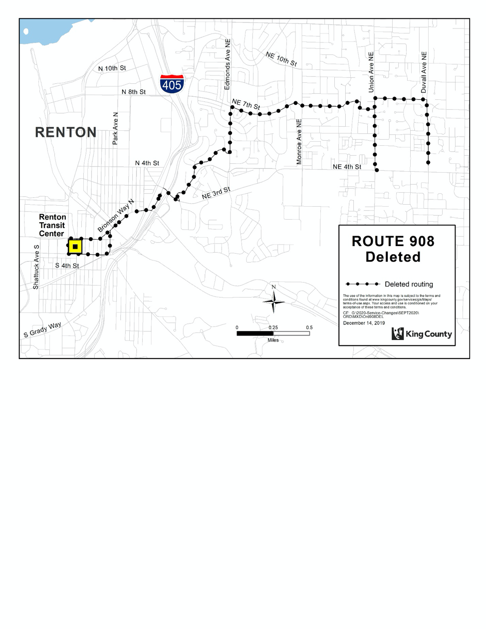 Deleted Route 908. (King County)