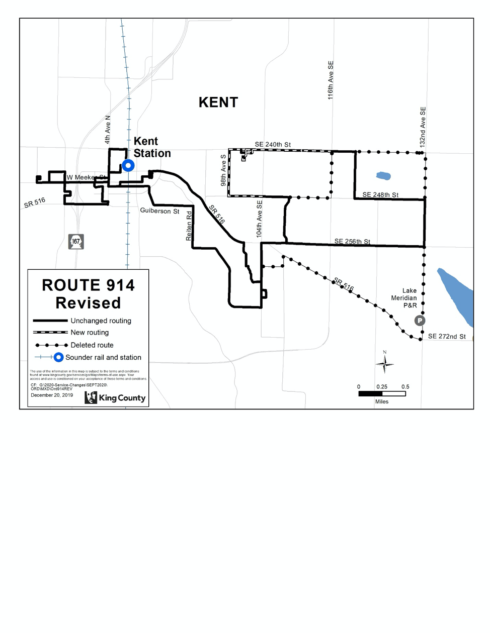 Revised Route 914. (King County)