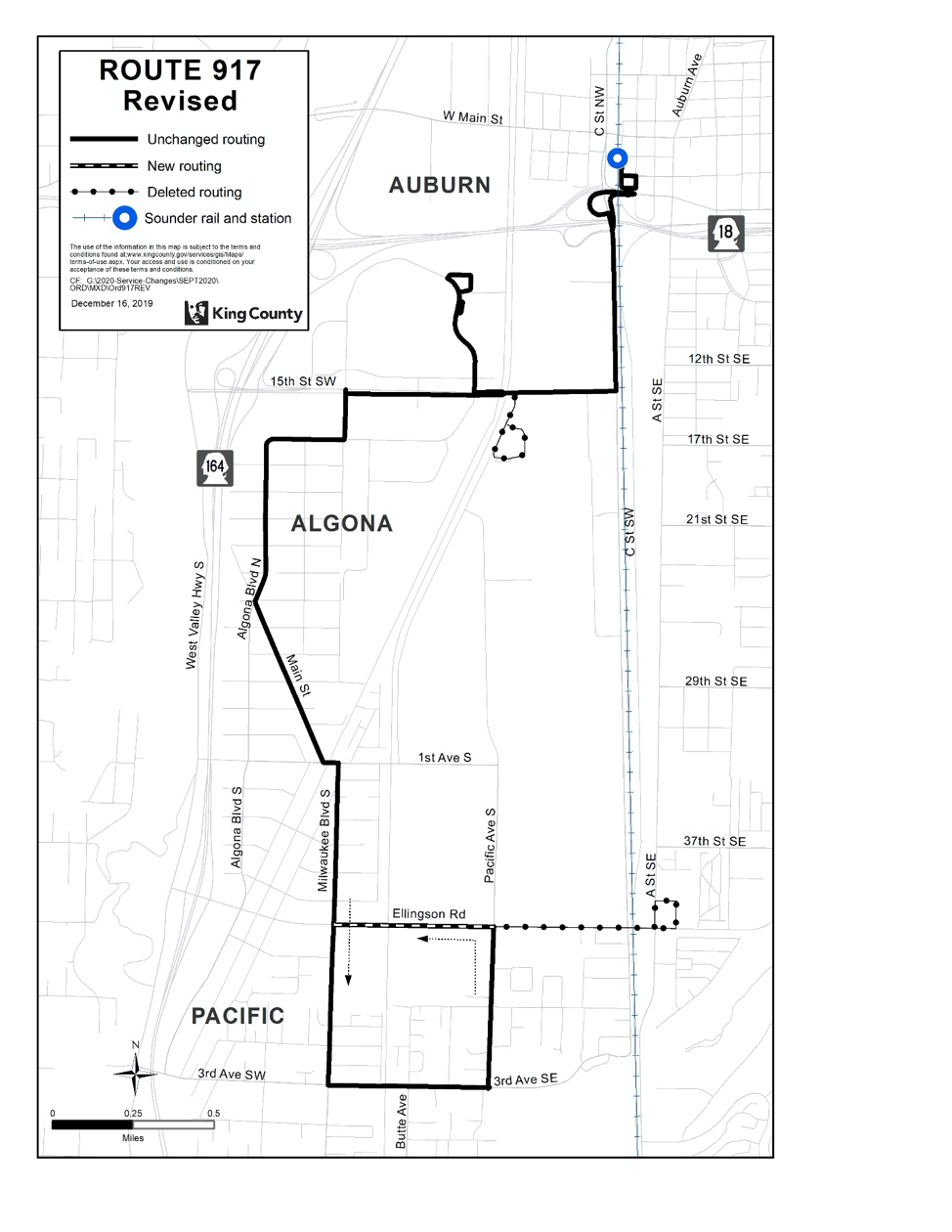 Revised Route 917. (King County)