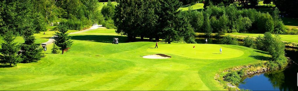 A hole next to a water feature at Jackson Park Golf Course. (Courtesy of Premier GC)