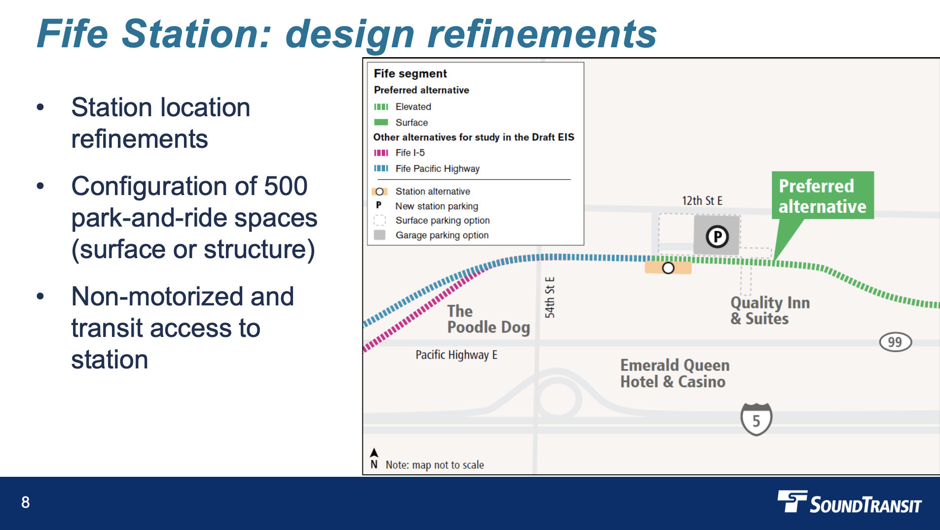 Fife Station design refinements. (Sound Transit)