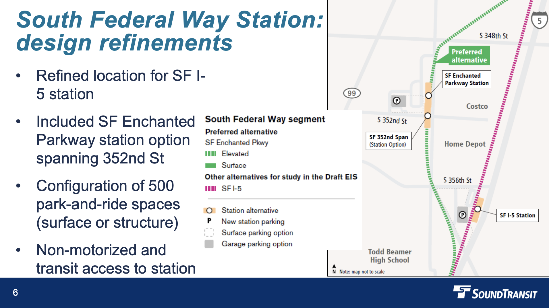 South Federal Way Station design refinements. (Sound Transit)