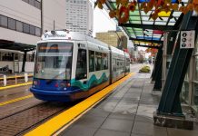 Sound Transit Plans to Introduce Tacoma Link Fares In 2022 Sound Transit's streetcar in Downtown Tacoma. Work on Tacoma's Hilltop streetcar extension continues, but further extensions are shelved until Sound Transit grapples with Covid-related budget impacts. (Doug Trumm)