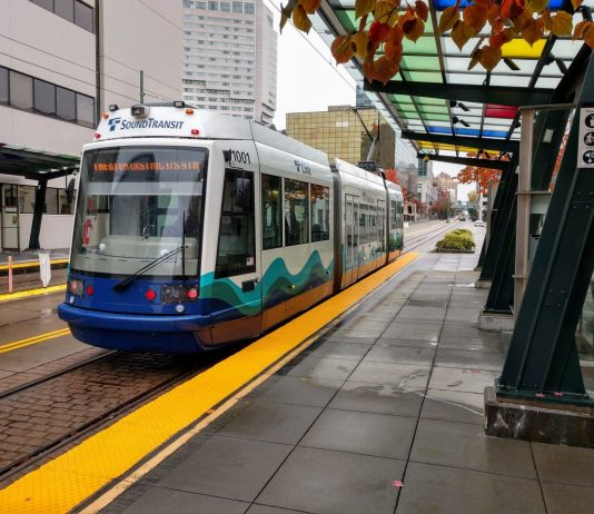 Transit Agencies Ask Feds for $36 Billion to Weather Covid Recession and Keep Projects Moving Sound Transit's streetcar in Downtown Tacoma. Work on Tacoma's Hilltop streetcar extension continues, but further extensions are shelved until Sound Transit grapples with Covid-related budget impacts. (Doug Trumm)