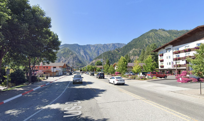 U.S. Route 2 in the heart of Leavenworth. (Google Maps)