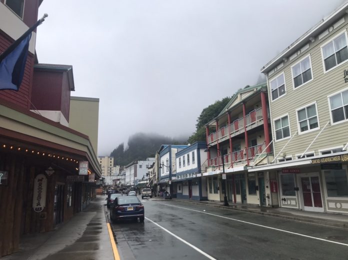 An empty Juneau in summer amidst the pandemic.