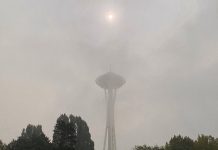 Op-Ed: Harrell’s Anemic Growth Plan Is Not ‘Space Needle Thinking’ Space Needle shrouded in wildfire smoke from Oregon and California in late summer 2020.