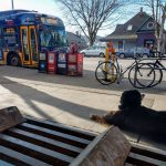 Route 40 with waiting dog