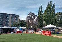 19 Black Leaders Decline Invite to Durkan’s Equitable Communities Task Force A large first sculture on home plate of the baseball field at Cal Anderson.