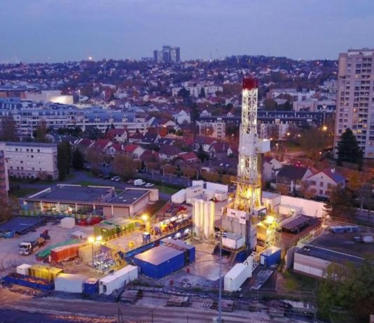 How Geothermal Energy Makes All Cities More Efficient Geothermal well completed in Paris suburban Cachen in 2017(Courtesy of Dalkia)
