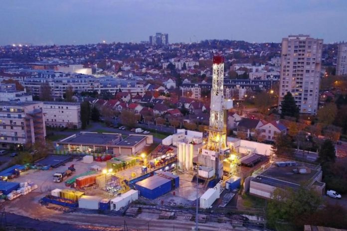 Geothermal well completed in Paris suburban Cachen in 2017(Courtesy of Dalkia)