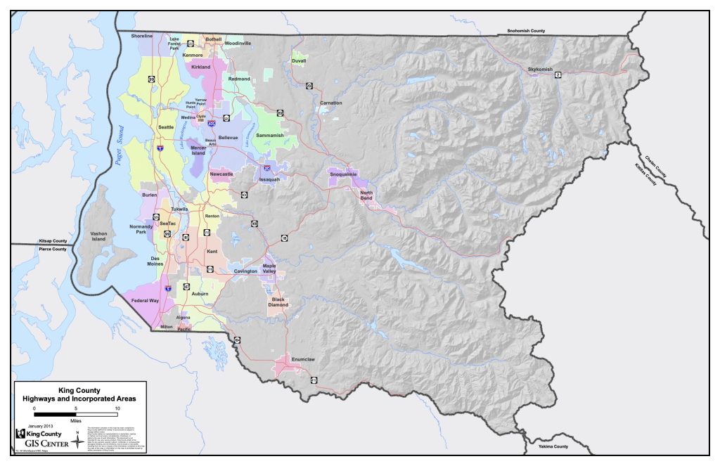 Map of King County Municipalities