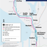 Ballard and West Seattle Link station map