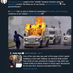 Solan tweets Andy Ngo conspiracy theoery