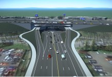 Kirkland Proposal Could Bring 300-foot Towers to 85th Street Station Area A rendering of the NE 85th Street interchange with lots of lanes and concrete.