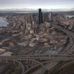 Downtown Seattle freeways by Jude Freeman