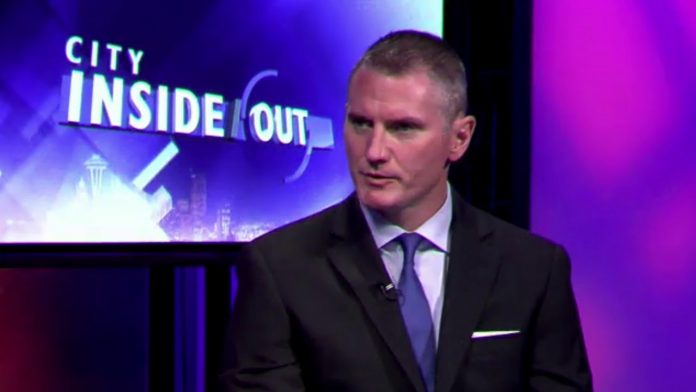 Mike Solan, a white guy in a suit on the CIty Inside Out program.