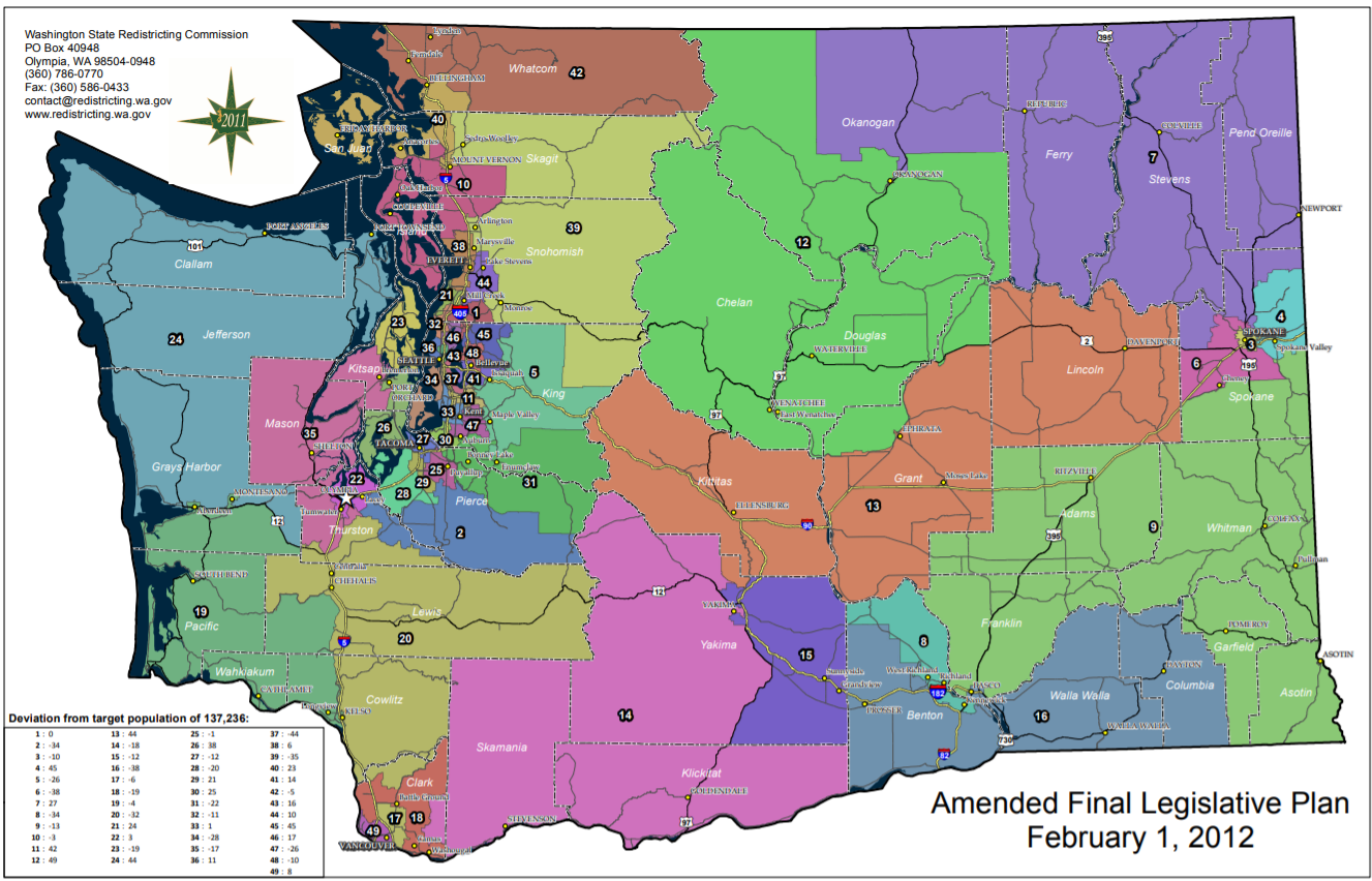 Washington State District Map 2024 London Top Attractions Map