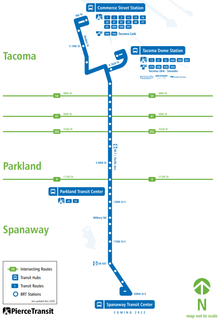 The 2022 opening date has since been pushed to 2024. (Credit: Pierce Transit)