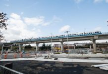 Most Seattleites Are Willing to Pay More to Speed Up Link Light Rail Expansion, a Poll Shows New elevated section of track near Northgate Station with light rail vehicle testing. (Sound Transit)