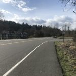 Looking west of the Sammamish Trail on Woodinville Drive.