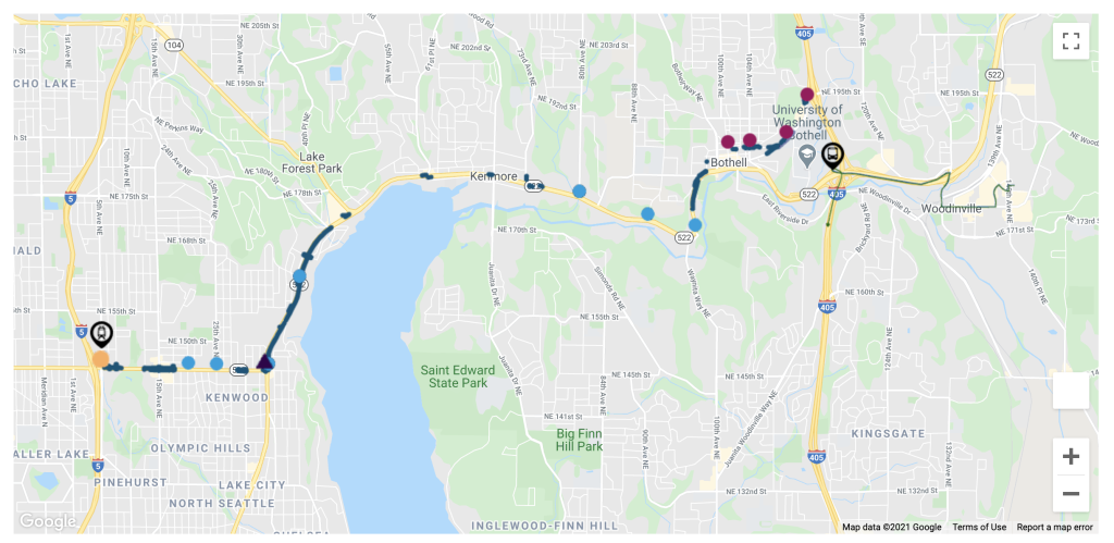 The sidewalk, stop, and intersection improvements planned on the corridor. (Sound Transit)