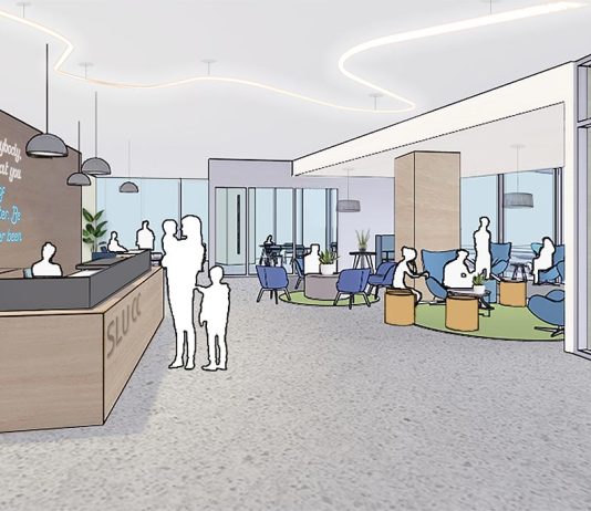 South Lake Union Community Center Open House Returns with New Design Ideas A rendering of the reception area of the community center.