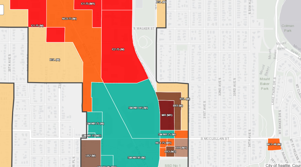 An MHA zoning map shows SM-NR 145 zoning at the Lowe's site and C2-75 zoning at the Pepsi site.