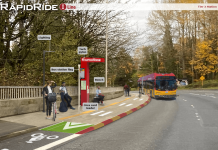 Metro Reveals Tiered Plan for RapidRide I Stations Tier 3 station rendering. (King County)