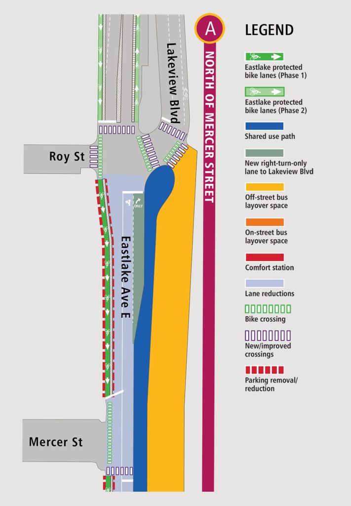 Section A map of changes. (King County)