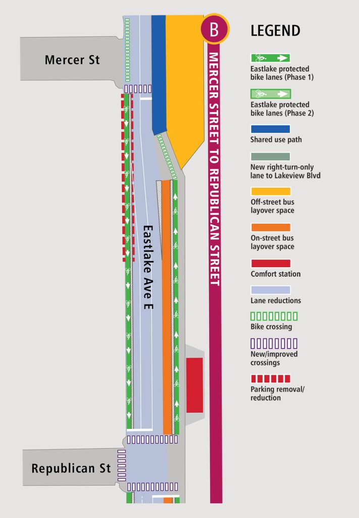 Section B map of changes. (King County)