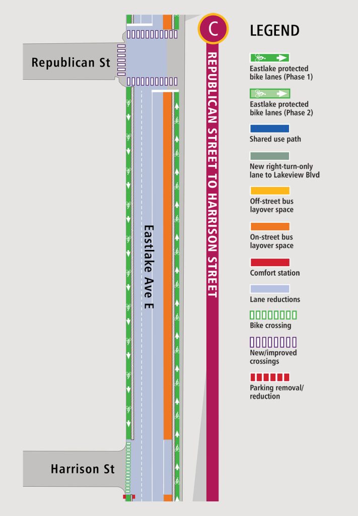 Section C map of changes. (King County)