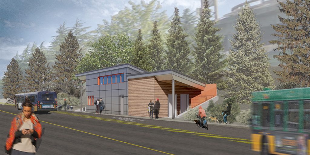 A rendering of the comfort station. (King County)