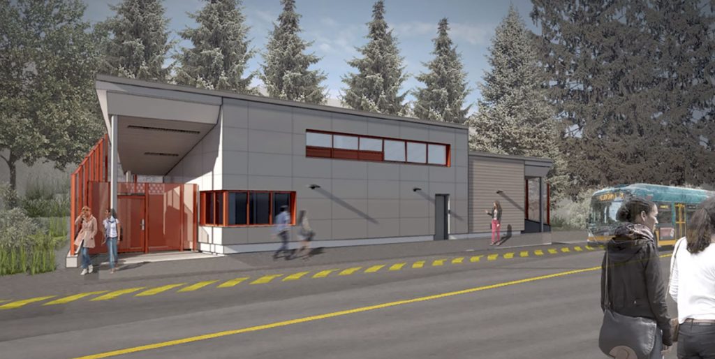 A rendering of the comfort station. (King County)