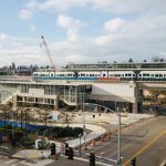 The new Northgate Station where light rail vehicles are being tested for a fall opening. (Sound Transit)