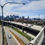 I-5 and skyline from Lakeview