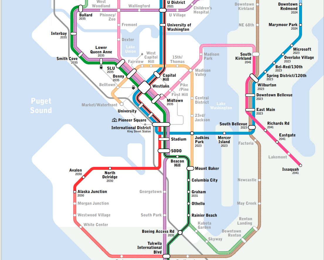 Seattle Tram Map | My XXX Hot Girl