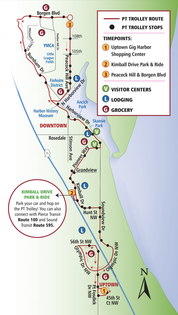 The path of Route 101. (Pierce Transit)